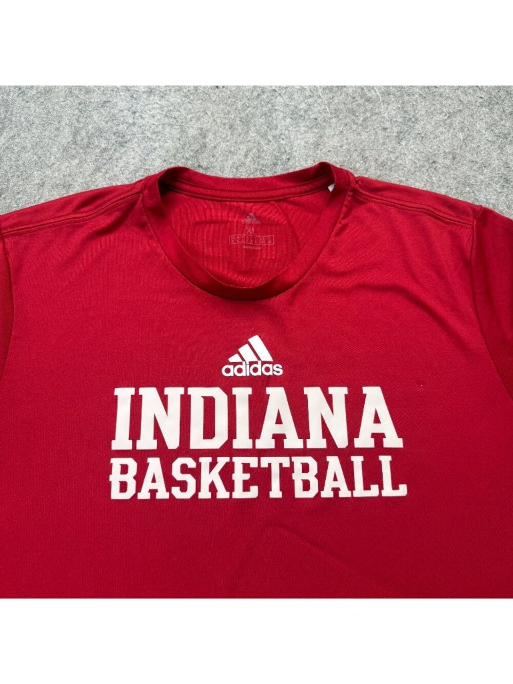 Indiana Hoosiers Adidas Performance Shirt Men XL Red Basketball Crew S/S